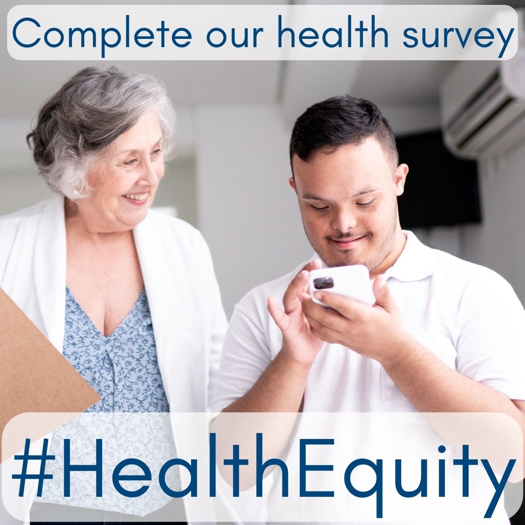 We want to hear about the health experiences of people with Down syndrome and intellectual disabilities to help us advocate for change. Please share your experience by completing our survey: ds-int.org/health-equity #DownSyndrome #Trisomy21 #HealthEquity #InclusiveHealth