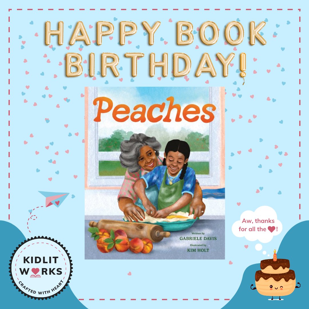 We're celebrating PEACHES by @GDavisBooks & Kim Holt today! Find this story celebrating family and food at your favorite bookstore or your library. #PeachCobbler #kidlit #WeNeedDiverseBooks @JoyceGrackle @brdnjamforemma @abramskids @KidlitInColor @BCHeadQuarters @GDavisBooks