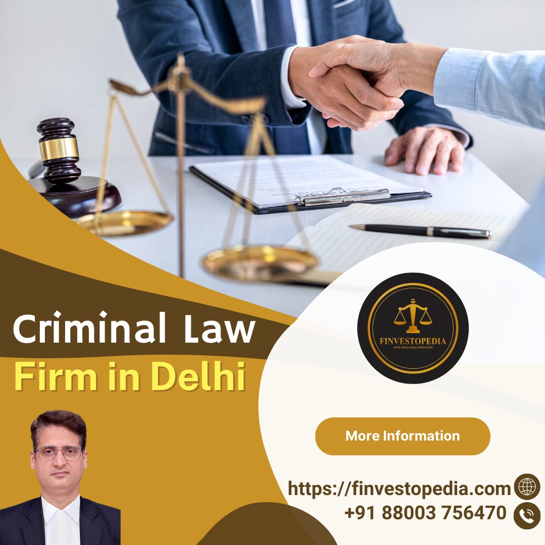 Finvestopedia : Your Trusted Criminal Law Advocate in Delhi!

Contact us today at finvestopedia.com/criminal-law.h… to schedule a consultation and take the first step towards resolving your legal issues. 

#criminaljustice #criminaljusticereform #justice #criminaldefense #criminallaw