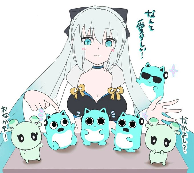 これは5億年前に描いた、好きなものを詰め込んだ10000%私得の絵
可愛くてお気に入りです 