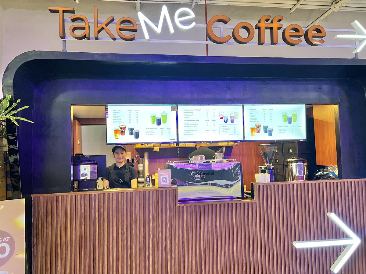 Take a coffee break with TakeMe Coffee! ☕️🤎

TakeMe Coffee is NOW OPEN at 📍Fiesta Carnival, serving up affordable and tasty cups for as low as ₱50! Swing by and grab yourself a cup of tasty goodness! ✨

#CityOfFirsts #AranetaCity #FiestaCarnival #TakeMeCoffee