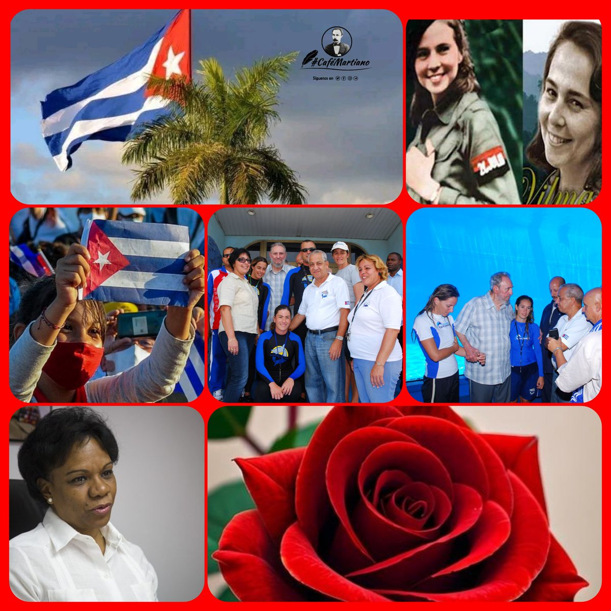 @cafemartiano @DiazCanelB @DrRobertoMOjeda @InesMChapman @TeresaBoue @EVilluendasC @IzquierdaUnid15 @agnes_becerra @mimovilespatria @DeZurdaTeam_ @ValoresTeam1 Buenos días 🇨🇺 #CaféMatiano ”Esta mujer cubana, tan bella, tan heroica, tan abnegada, flor para amar, estrella para mirar, coraza para resistir.” José Martí La mujer cubana, una revolución dentro de una Revolución. #CubaEsAmor