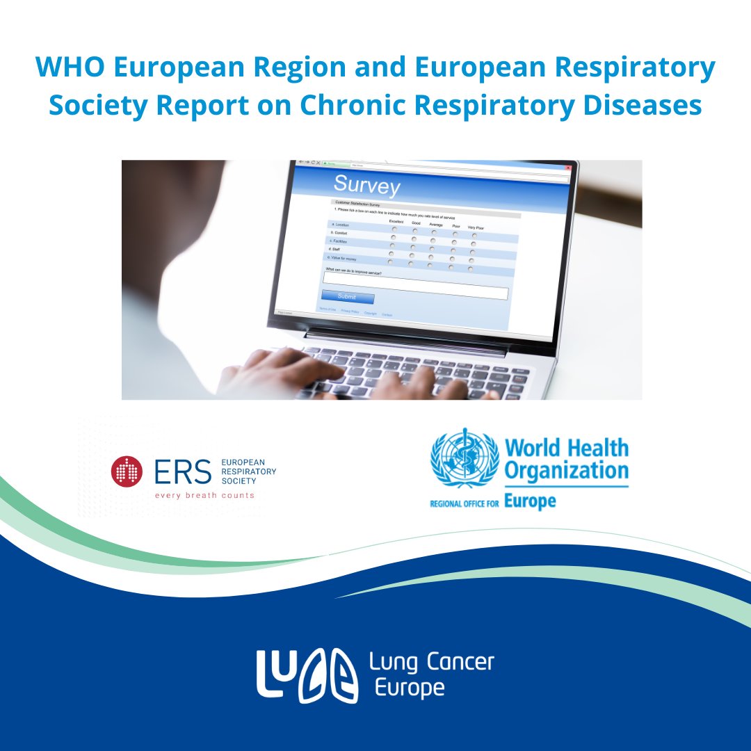 The WHO is seeking examples of patients and/or patient organisations that have been working to develop health policy nationally. The European Lung Foundation is asking if our members could complete the ERS survey: surveymonkey.com/r/GVMSMLR Tight deadline of tomorrow, May 8th.