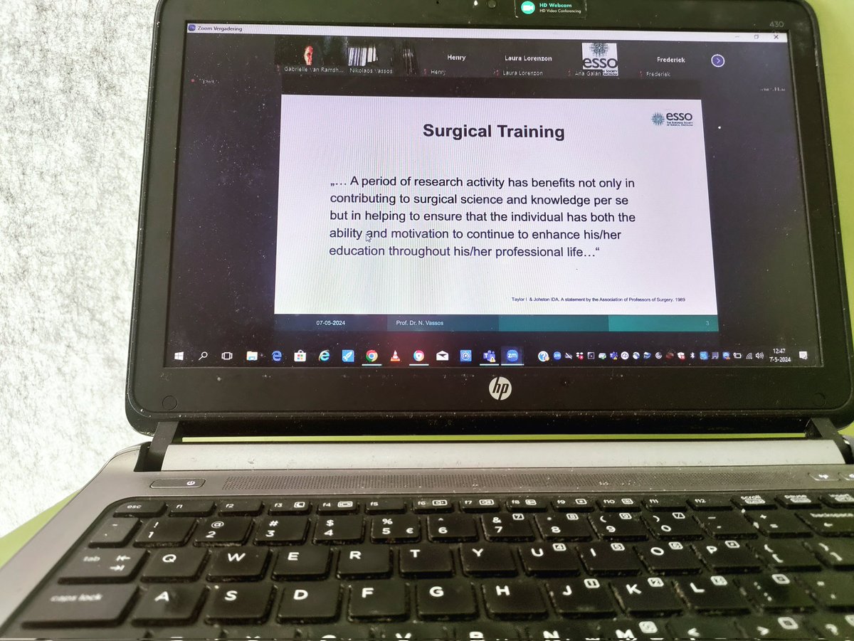 Great webinar on Surgical training, organised by ESSO-JMED, thank you/xie xie for the invitation! @ESSOnews @LauraLorenzonMD @HenryG_Smith @VassosNikolaos