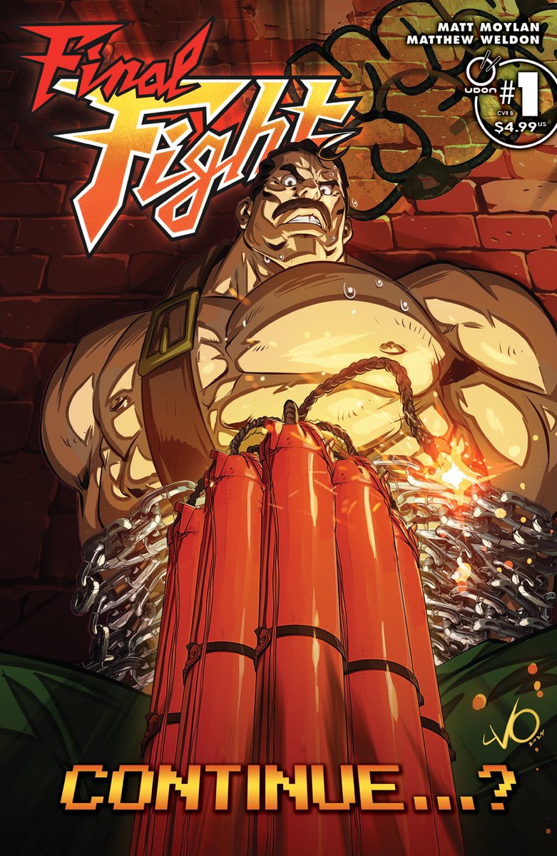 Final Fight #1 is coming from UDON in July, 2024! In addition to the main cover, each issue will have a 'Death Trap' variant cover B, like this one featuring poor Hagar by Long Vo! Pre-order now at a comic shop near you (comicshoplocator.com) or at udonstore.com.