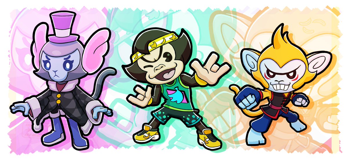 So these three are absolutely gonna be playable in Banana Rumble without question, right? I am not coping. 🫠

#SuperMonkeyBall #BananaRumble