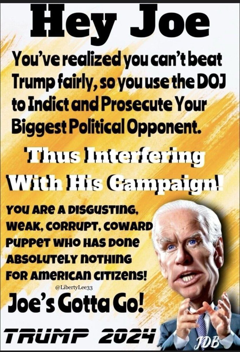 THIS IS ELECTION INTERFERENCE, AND NEEDS TO BE STOPPED! 👊🏼 PUPPET JOE’S GOTTA GO! #Trump2024 #MAGA 🇺🇸