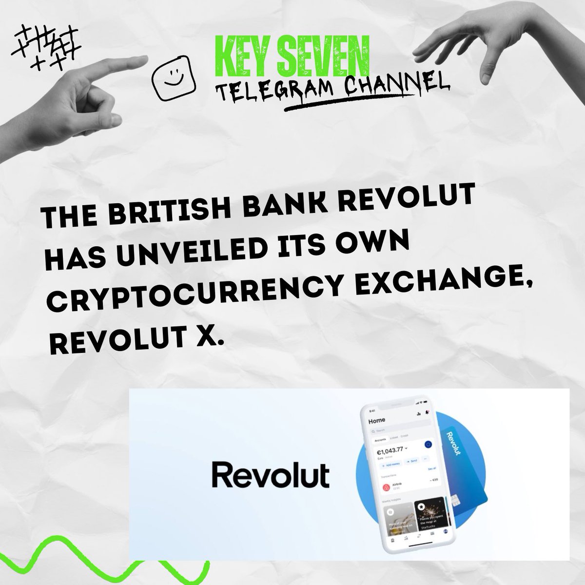 The British bank @RevolutApp has unveiled its own cryptocurrency exchange, Revolut X

✅ t.me/key7it/43

#News #CryptoNews #cryptonew #Crypto #cryptocurrencies #blockchain #BlockchainNews #KeySevenChannel