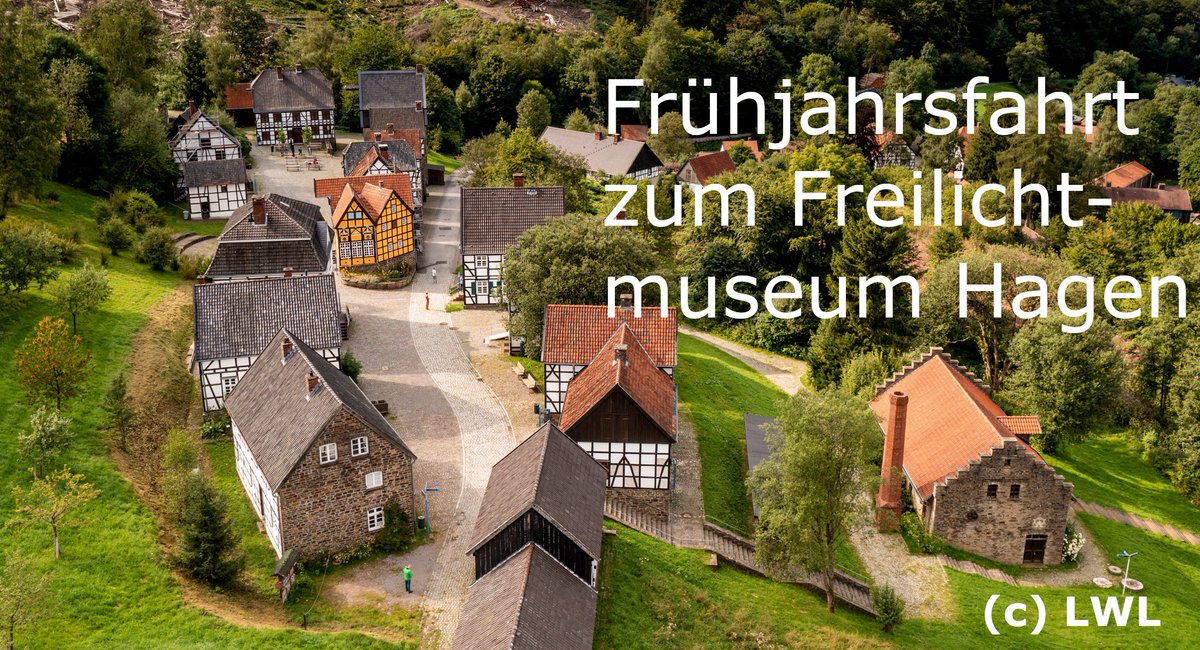 Schnell noch anmelden zur Fahrt ins Freilichtmuseum Hagen, am 11. Mai 2024. Abfahrt 10.30 Uhr Charleville-Mezieres-Platz. Für 38 € gibt es Fahrt, Eintritt und Führung. Anmeldung über Dülmen Marketing bis Freitag 11.5.
#100jahre_hv-duelmen