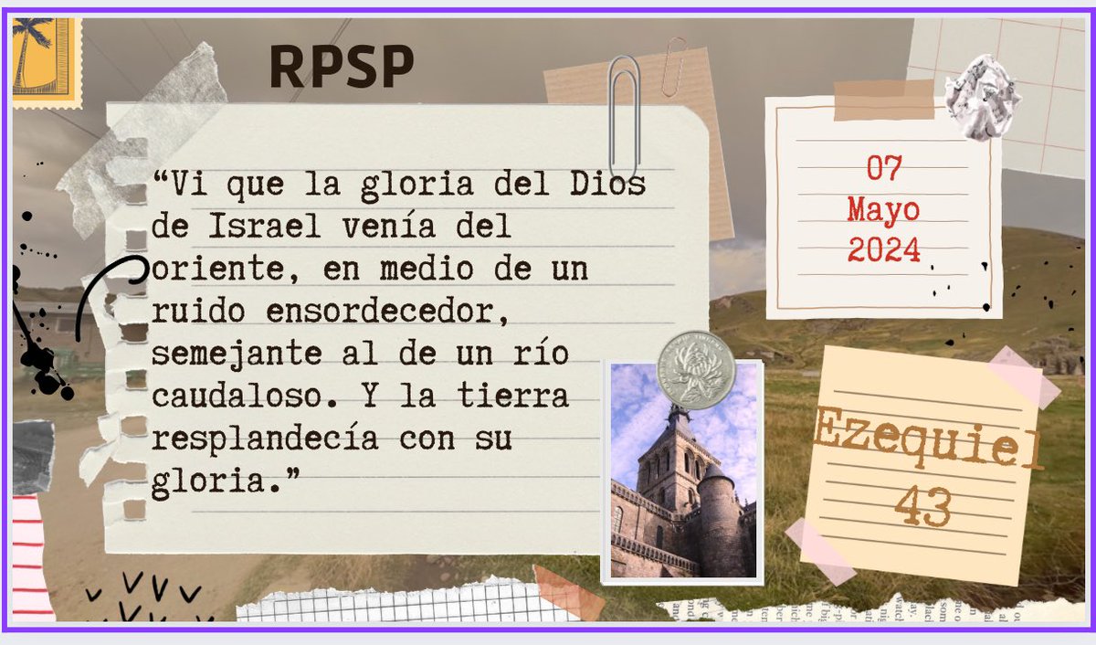 #Ezequiel - 43 📌 La gloria de Jehová llena el templo. 📌 El pecado de Israel impedía la presencia de Dios. 📌 Necesitamos vivir en la presencia de Dios para que un día vivamos con Él.