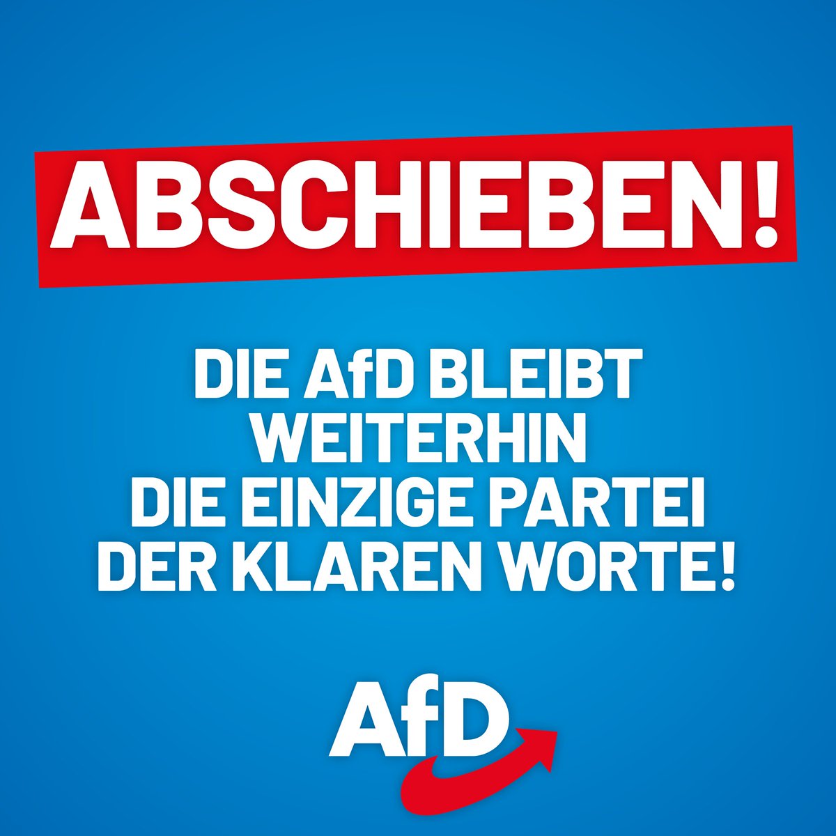 Die #cdupt24  konnte sich heute wieder nicht dafür entscheiden, #Abschiebungen in ihr #Grundsatzprogramm zu schreiben. Abschiebungen sind für die CDU also weiterhin kein Thema. Die #AfD  bleibt die einzige Partei der klaren Worte!