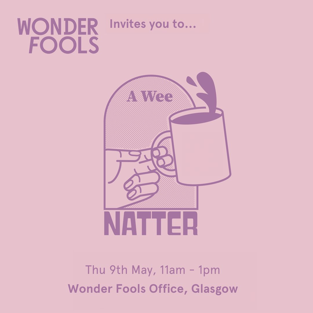 A wee reminder, our next session is this Thursday in Glasgow and there are still a couple of spaces available.👇 Email contact@wonderfools.org to secure your spot. We can’t wait to meet you all ☺️.
