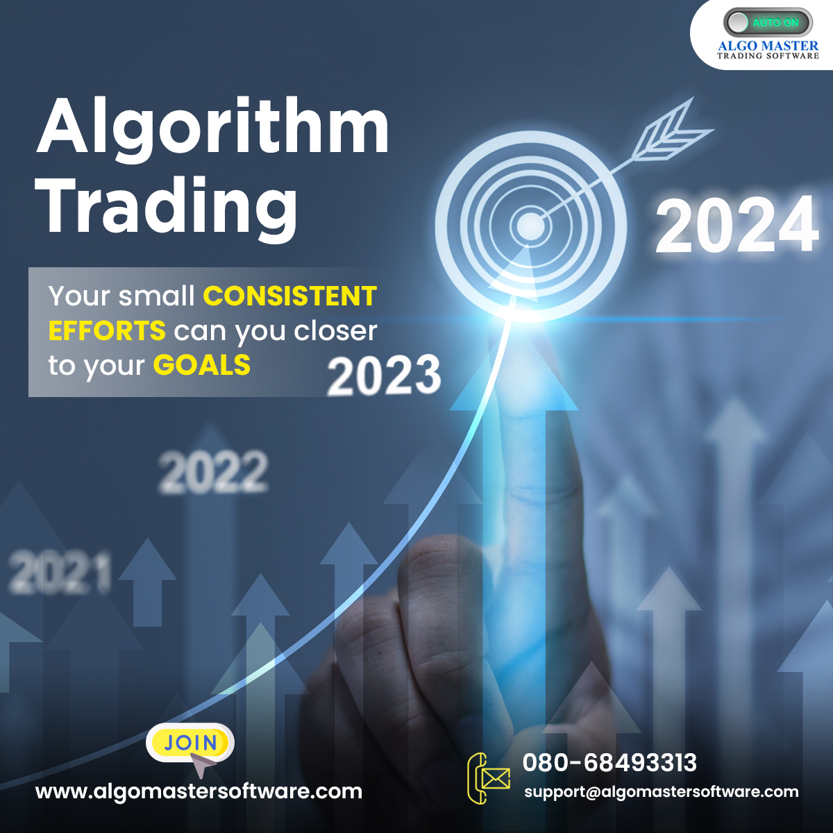 Algorithmic trading is a powerful tool that can propel you steadily towards your financial goals.
To learn more today! Visit
Website: algomastersoftware.com/stock-trading-…
Contact us at: 080-68493313
Please email us at: india@algomastersoftware.com
#AutomatedTrading #ManualTrading