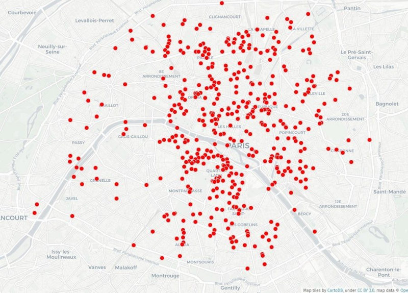 The map below is basically every electoral map of Paris since the French revolution. The east votes for the left, the west votes for the right. Legislative election 2022 Legislative election 2012 Legislative election 1951 Barricades during the commune