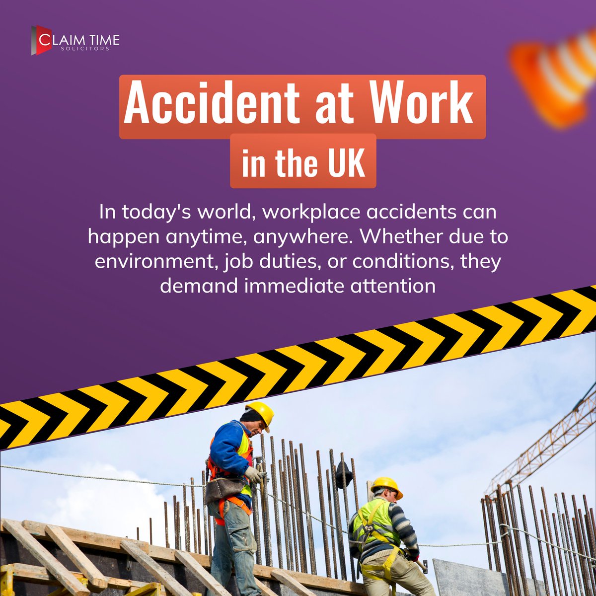 Know your rights, report incident, seek medical help, document details, explore compensation options. #AccidentAtWork #UKLaw #EmployeeRights #WorkplaceSafety #InjuryClaim #LegalAdvice #HealthAndSafety #WorkersCompensation #SafetyRegulations 
Read more: claimtime.com