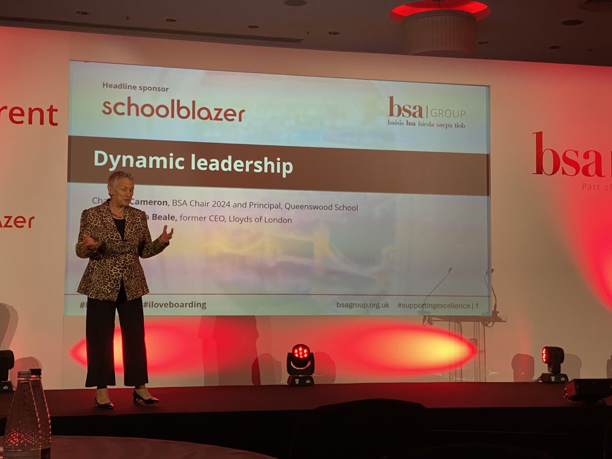 Dame Inga Beale talking of the twin role of great organisations: innovation and excellence #bsaconf2024 #iloveboarding #supportingexcellence