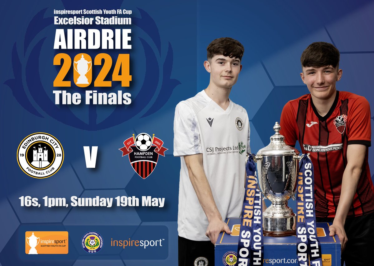 ScottishYouthFA's tweet photo. Ticket links and streaming details will be published nearer the time - watch this space!
Edinburgh City v Hampden BC
#SYFAinspireCup #GotToBeInToWin #inspired @inspiresport @EdinCity08 @HampdenFC08s https://t.co/pRo4bMPlg8