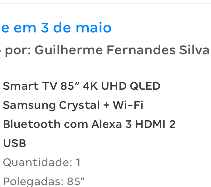guigfsgd's tweet photo. @AugustoNeilson @SamsungBrasil @magalu @celsorussomanno @ProconRJ @proconspoficial Tbm comprei a mesma televisão do anúncio e ninguém me responde. Inaceitável o que a @magalu esta fazendo com o consumidor. https://t.co/EhEHrDAvZt
