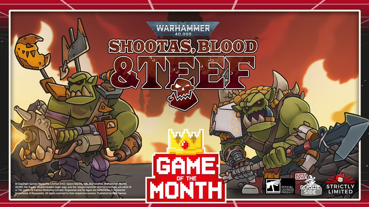 Time is running out to snag April's Game of the Month, Warhammer 40,000: Shootas, Blood & Teef! This is your last chance to get the Limited Edition for €20 or the Collector's Edition for €40. Hurry and grab yours before the promo ends! ecs.page.link/NG9zv