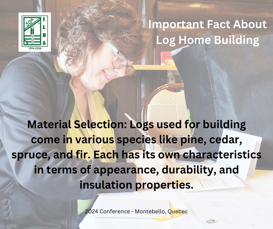 LogBuildersILBA's tweet image. Building a log home is a fascinating endeavor that involves unique considerations due to the nature of the materials used. Here is an important fact about log home building:
#ILBA #wellcraftedloghomes