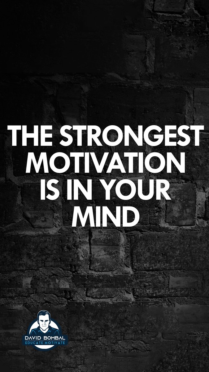 The strongest motivation is on your mind. #DailyMotivation #inspiration #motivation #bestadvice #lifelessons #changeyourmindset