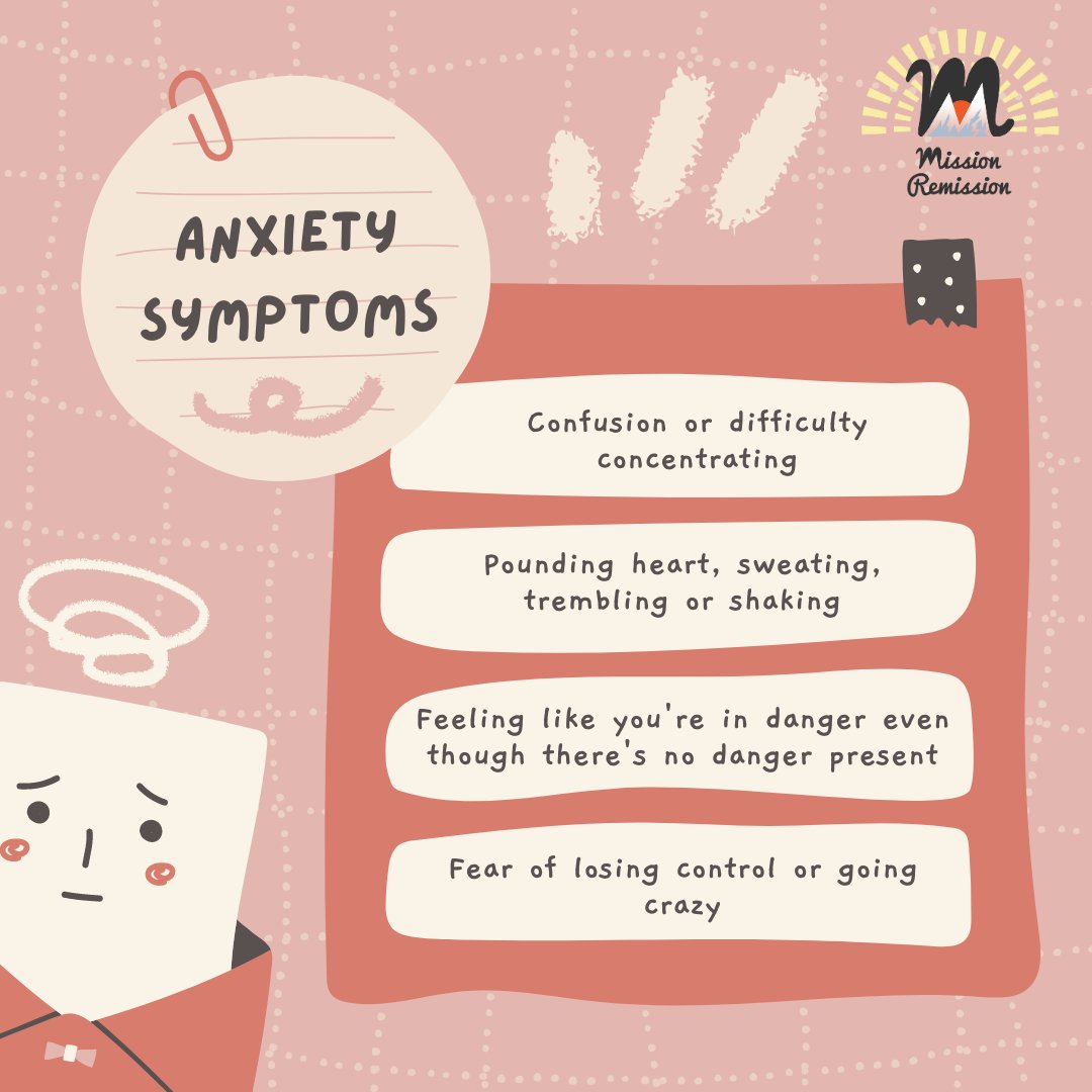 Our theme this month is mental health to tie in with Mental Health Awareness Week which runs from 13-19 May... Many of you will have struggled with anxiety during your diagnosis, treatment for cancer, and moving forward with your lives. Here are some symptoms to look out for...