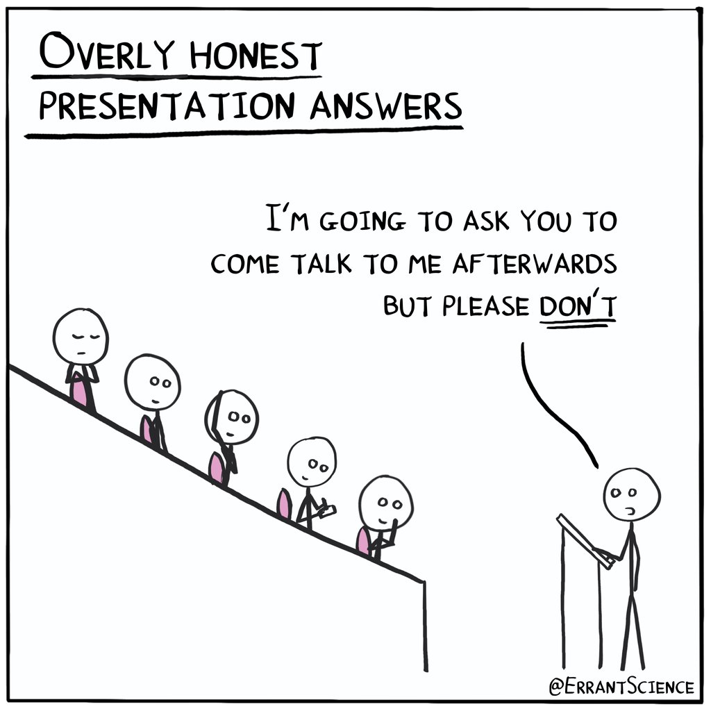 Inspired by the comments we got on last week's 'Overly honest presentation questions' cartoon we've made one all about Answeers. Does anyone have any more?