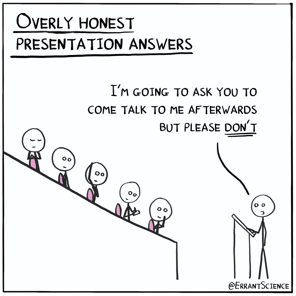 Inspired by the comments we got on last week's "Overly honest presentation questions" cartoon we've made one all about Answeers. Does anyone have any more?