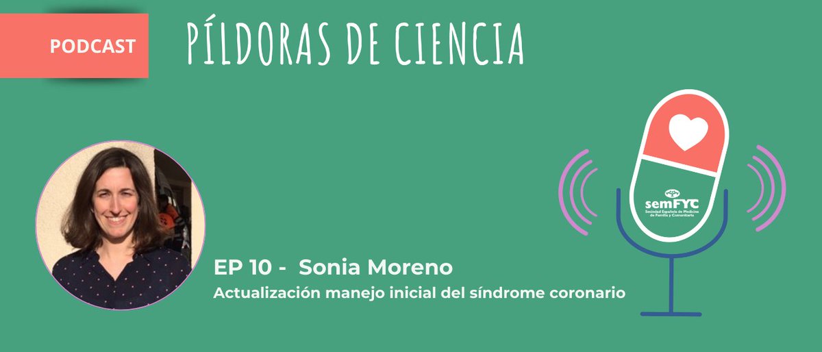 semFYC (@semfyc) on Twitter photo 🎙️¡Nueva 'Píldora de Ciencia en Abierto'!
🫀Sònia Moreno, coordinadora del GdT <a href="/guacsemfyc/">GUAC de semFYC</a> hace una actualización del manejo inicial del síndrome coronario agudo.
Lee más sobre su intervención y escucha la píldora completa aquí⤵️
semfyc.es/actualidad/com… 🎙️¡Nueva 'Píldora de Ciencia en Abierto'!
🫀Sònia Moreno, coordinadora del GdT <a href="/guacsemfyc/">GUAC de semFYC</a> hace una actualización del manejo inicial del síndrome coronario agudo.
Lee más sobre su intervención y escucha la píldora completa aquí⤵️
semfyc.es/actualidad/com…