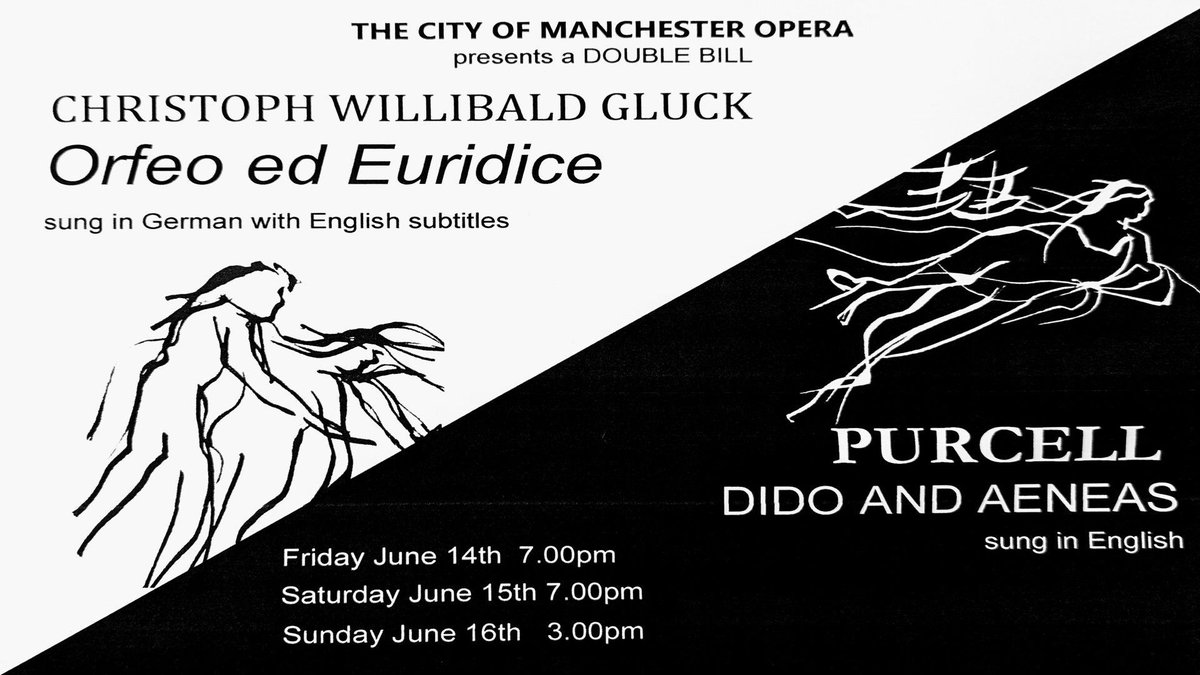 City of Manchester Opera at back and this time with a double Bill: Dido & Aeneas and Orfeo ed Euridice! Como returns to an evening of two one act operas in complete contrast to last year’s La Traviata! Book now! 🎟️ hopemilltheatre.co.uk/event/dido-aen…