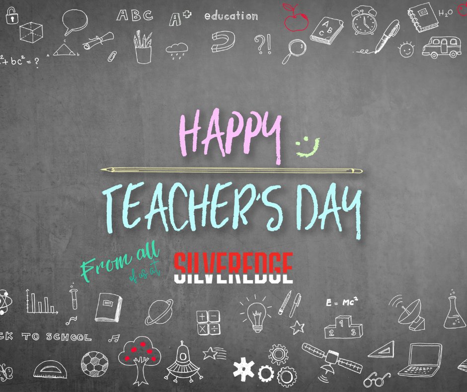 Happy National Teacher Day! 🍎 Today, we're sending a HUGE shoutout to all the amazing teachers and educators out there who inspire, motivate, and shape the minds of our future leaders. From all of us at SilverEdge, thank you for your dedication, passion, and tireless efforts!