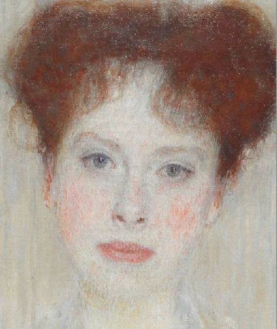 Gustav Klimt (1862 - 1918) Portrait of Gertrud Loew (detail)