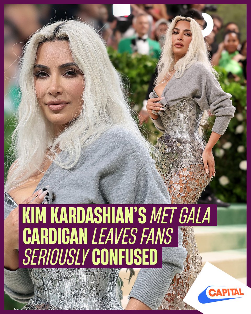 Kim Kardashian has revealed why she wore a cardigan over her custom Maison Margiela gown at the #MetGala – here's what she said: capitalfm.co/KimKardashianM…