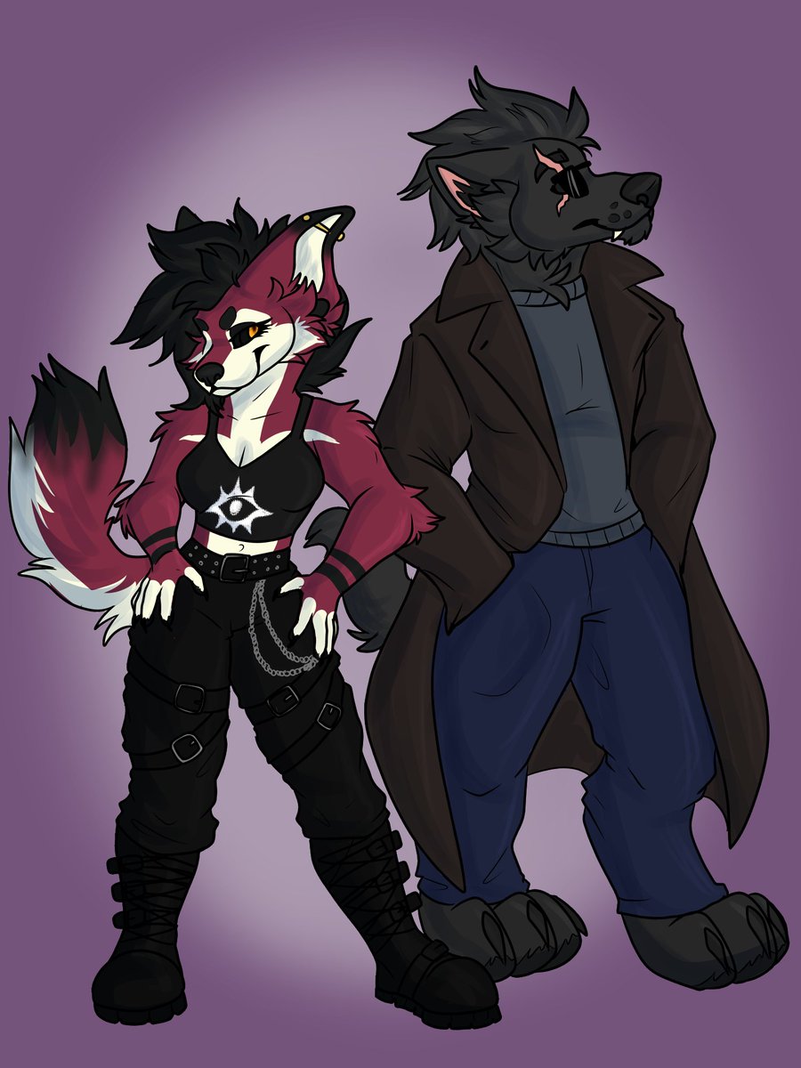 Absolutely fucking love how bad ass @Ashe_K9 and I turned out! Thank you so very much @moosebernard!