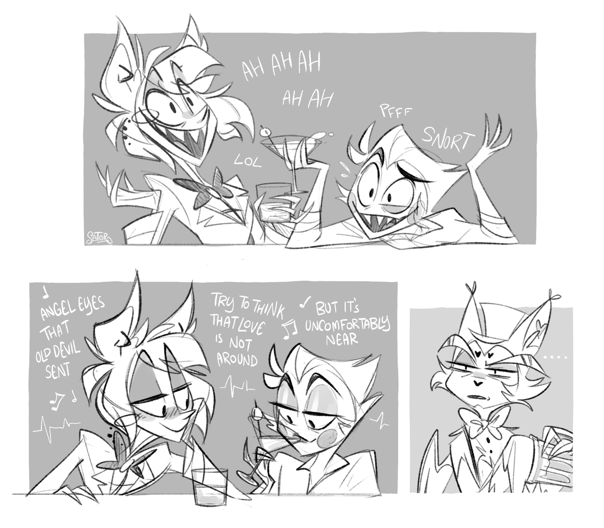 SatorRotas's tweet photo. Sometimes you can hear a hint of his true feelings in Alastor's radio background

#HazbinHotel #radioapple https://t.co/e2sfMEMYCN