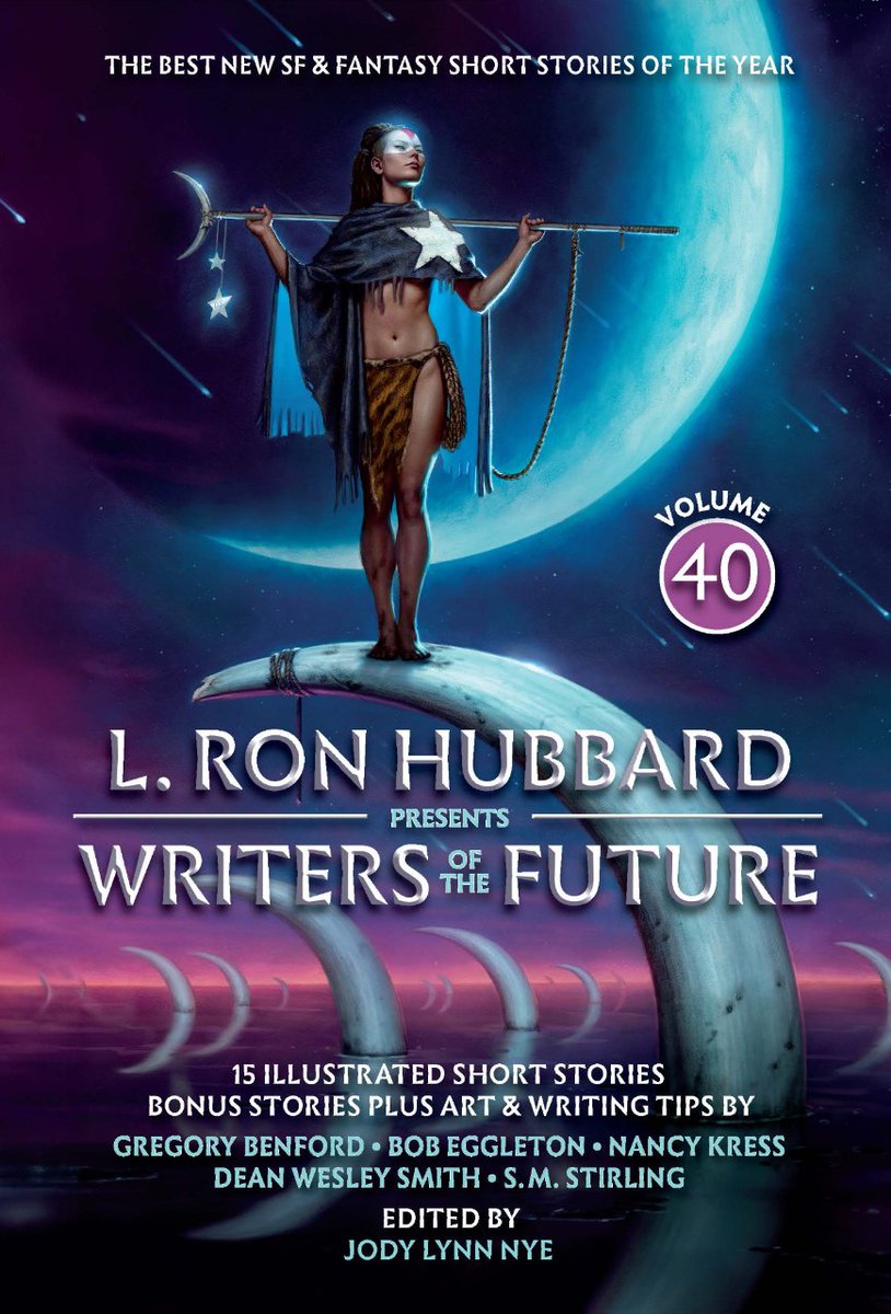 Twelve captivating tales from the best new writers of the year as selected by the contest judges, accompanied by #LRonHubbard and more. With a full-color illustration. See bit.ly/WOTF40info

Nationwide at bit.ly/WOTF40stores. 

#WOTF40 #SpeculativeFiction #GalaxyPress