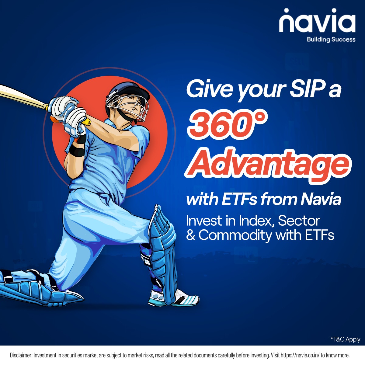 Ready to supercharge your portfolio? Explore Index, Sector & Commodity ETFs with Navia and experience the 360° advantage. Get started today!

#Navia #TrustedTradingPartner #TradeSmart #FinancialFreedom #InvestingJourney #StockMarket #Trading #WealthCreation #GrowYourSIP…