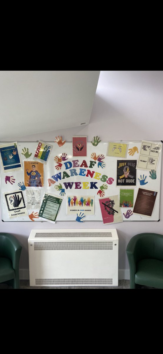 A celebration of #DeafAwarenessWeek 2024 here at the JDU 🥳🤝🙌🏼🫶🏽🤘🏽 @GMMH_NHS