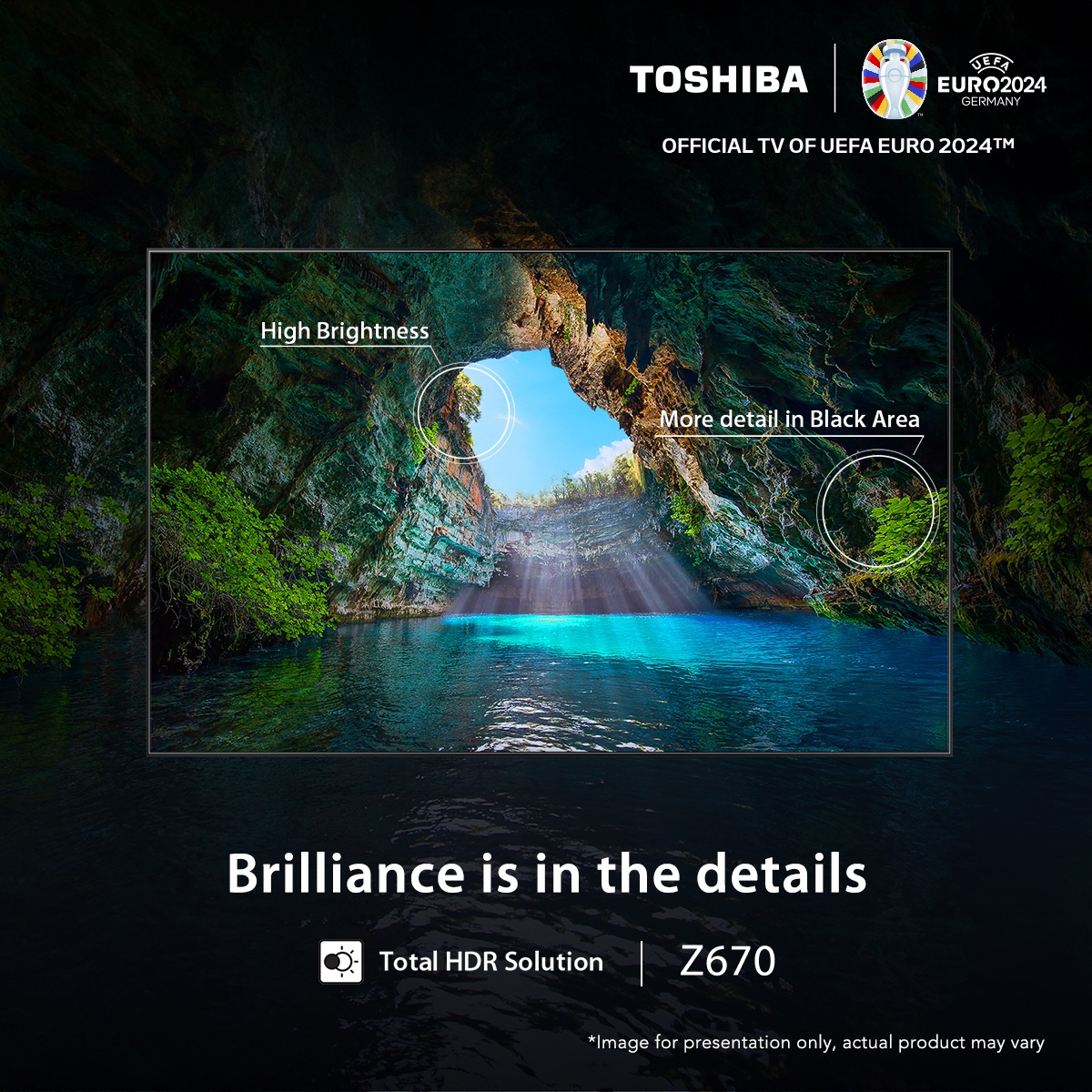 In details we trust. #ToshibaTV Z670 is fluent in Dolby Vision HDR, HDR10+, HDR10, and HLG formats - decoded and translated flawlessly so you never miss a pixel of brilliance. 'Like' if you're ready for your next pixel-perfect adventure. #BeRealCraftsmanship