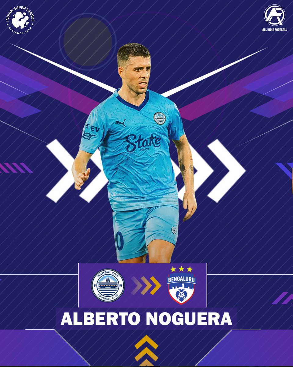 As per reports, Alberto Noguera might be headed for Bengaluru FC 👀

Can he change the fortune for the Blues ?🤔

#BengaluruFC #IndianFootball #allindiafootball #rumour #Transfers #BengaluruFC #MumbaiCityFC