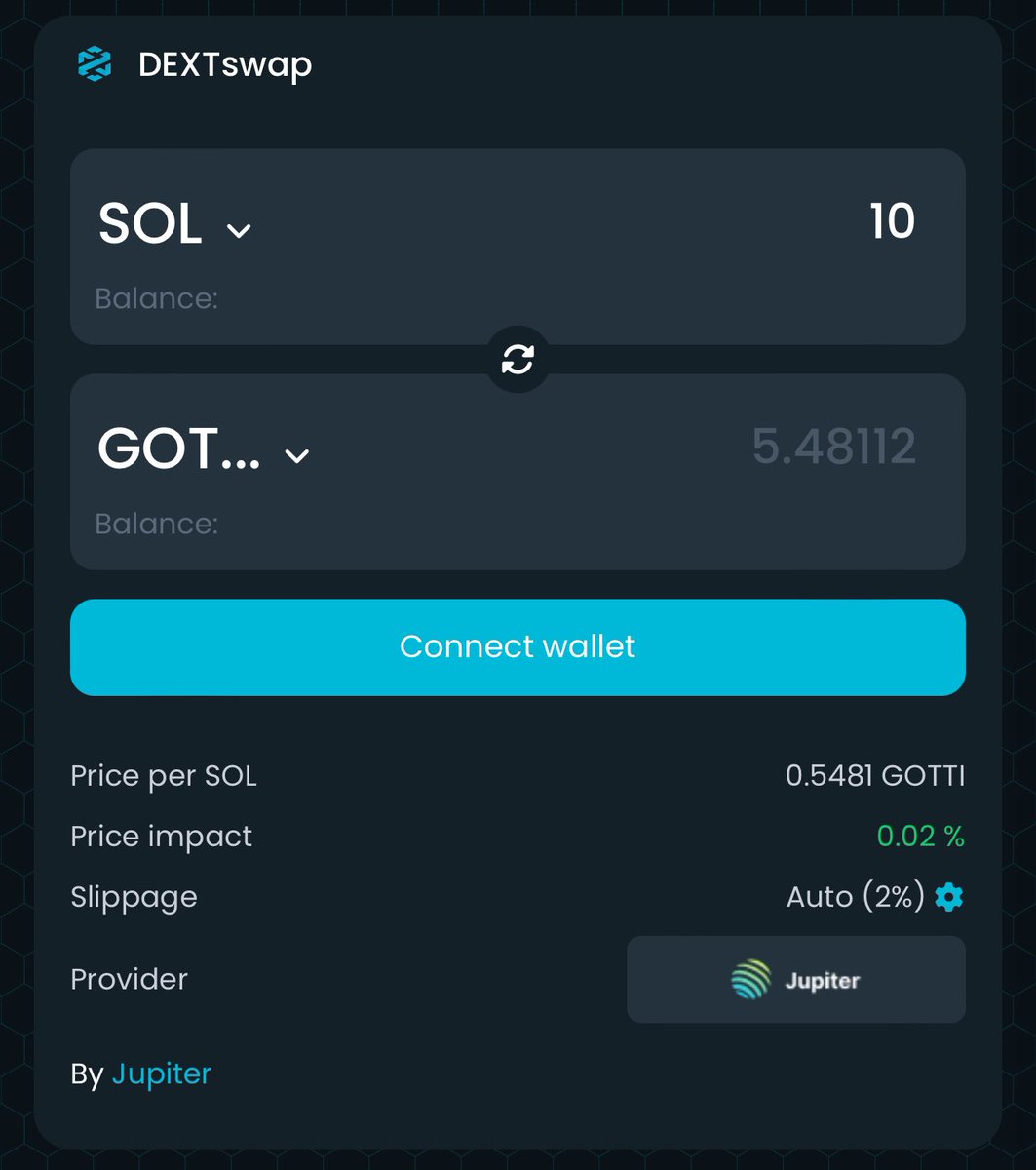 $GOTTI Can now be officially traded on Dextools 🚀 dextools.io/app/en/solana/… #GottiToken