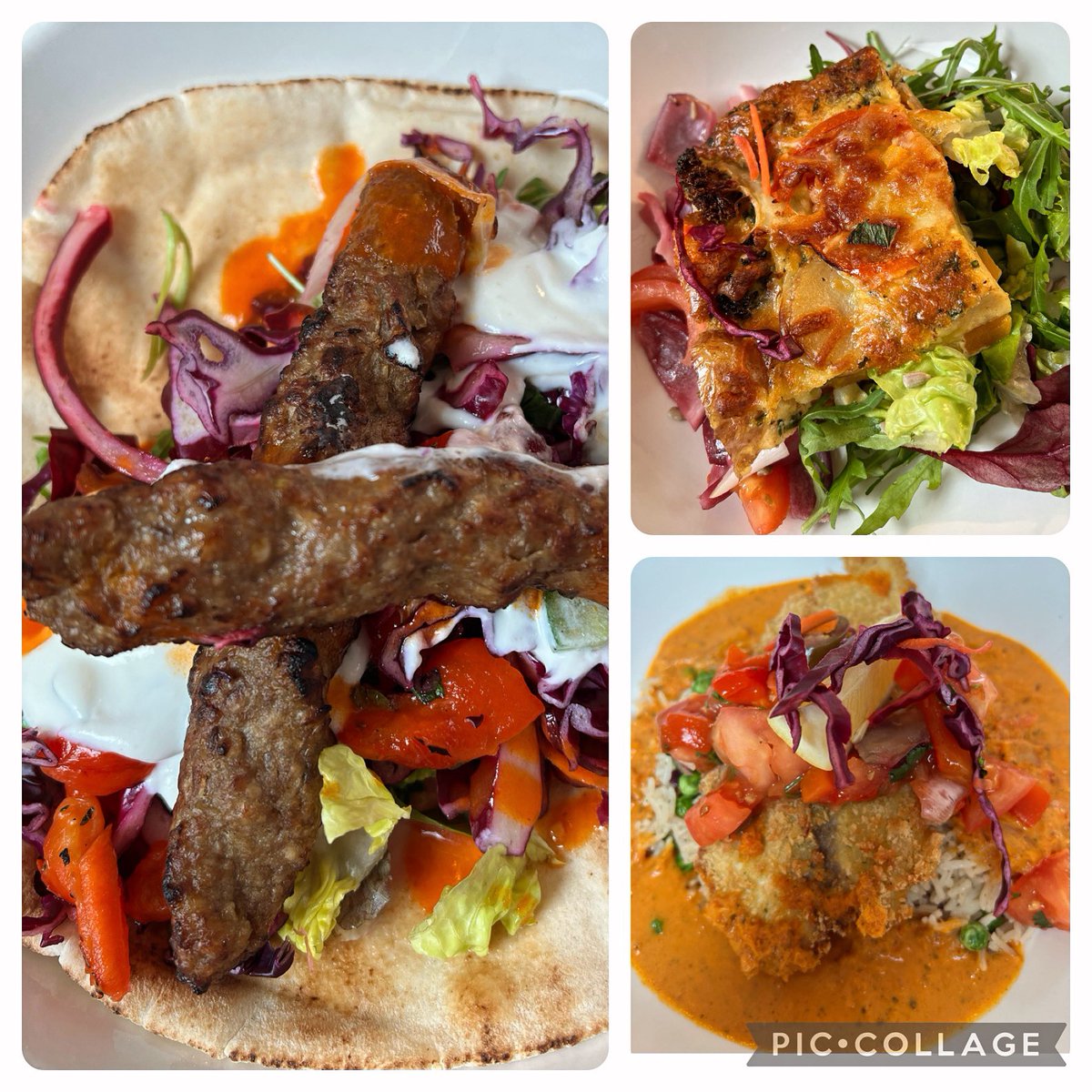 New dishes!!! In the EDUkitchen we are serving: -Lamb Shish, Flatbread & Minted Yoghurt -Butternut Squash and Broccoli Frittata & Mixed Leaf -Tilapia Fish Curry, Pilau Rice and Tomato Salad @LoveBritishFood #greathospitalfood