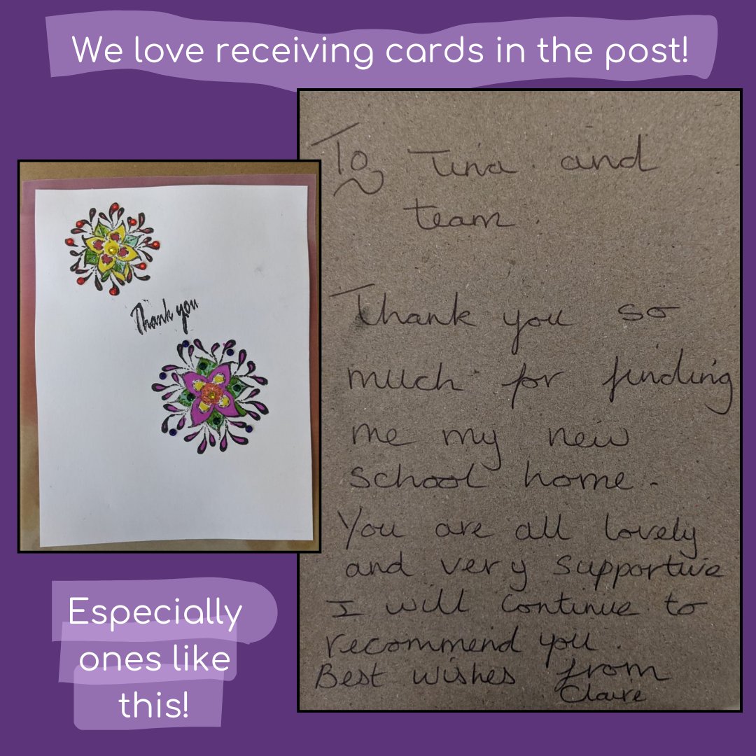 A lovely surprise in the post last week - a handmade card from one of our teachers who, by working through us, has found her next teaching position. We love knowing that we have been able to help another member of the Moore Teachers staff! 
#herts #essex #teachers #MooreTeachers