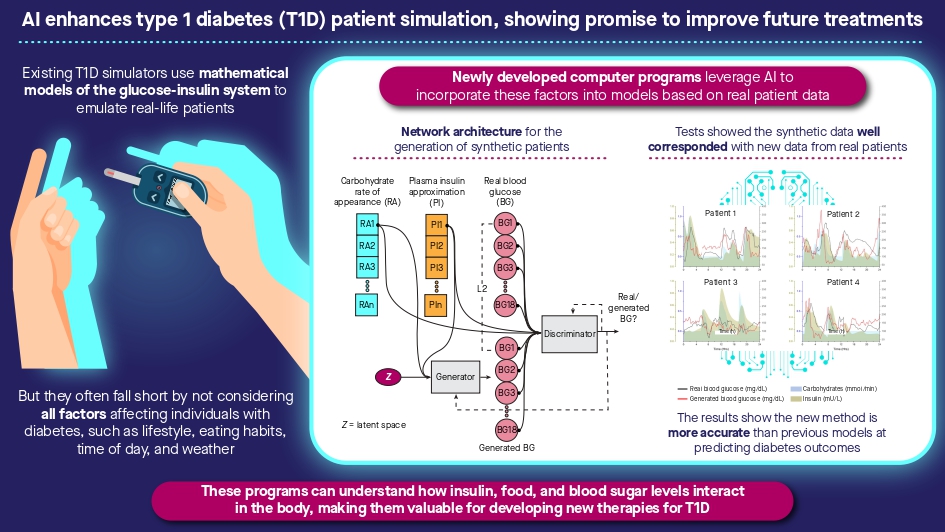 omermujahid's tweet photo. Specialized computer simulators are used to test new T1D therapies before animal/patient trials. We propose generative deep learning to learn comprehensive models from patient data to be used in T1D simulators. 
[https://t.co/5IrysKwrXH]
@CommsMedicine @MicelabUdg @egdrc @GCDTR https://t.co/FLozuNVU7j