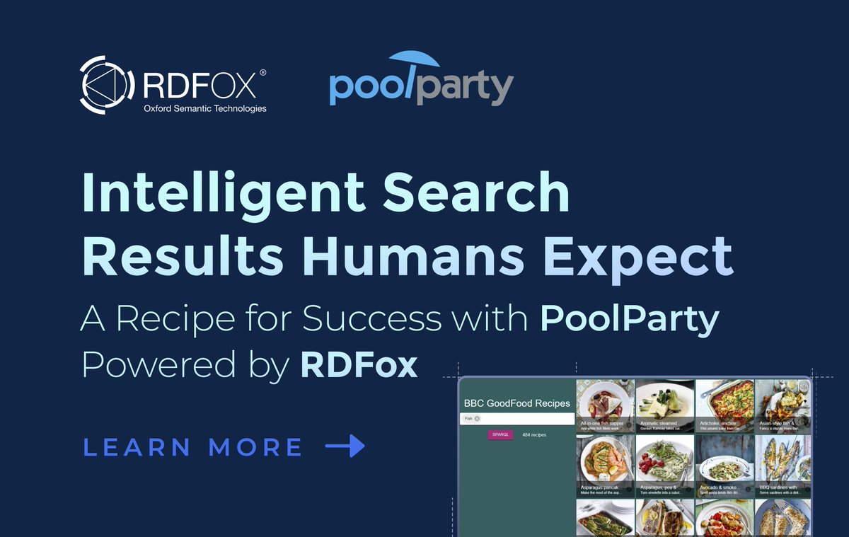 Have you ever wondered how to find the right recipe containing only the ingredients you have at hand? 👨‍🍳👩‍🍳
 
📌 Find out more about how @PoolParty_Team and RDFox worked together to always find the right recipe: hubs.li/Q02vjwGg0 
 
#SemanticWeb #KnowledgeGraphs #AIsolution