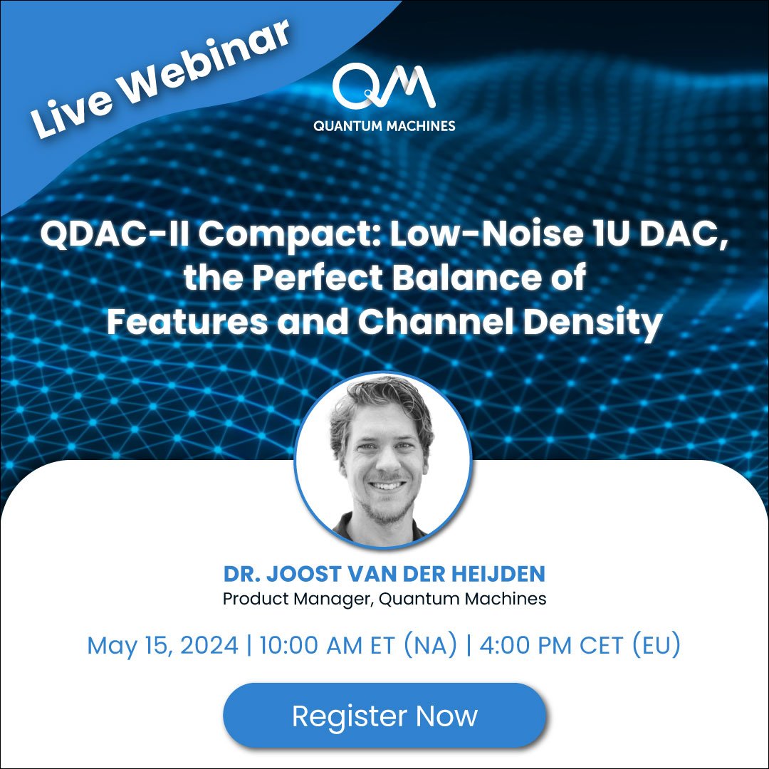 🎙️Sign up for QM's webinar on May 15th on QDAC-II Compact & learn: ✅How to use the triggering system to speed up voltage scans ✅How to set up a current sensing scheme with leakage current detection & device diagnostics for rapid characterization Sign up:hubs.la/Q02wkWWj0