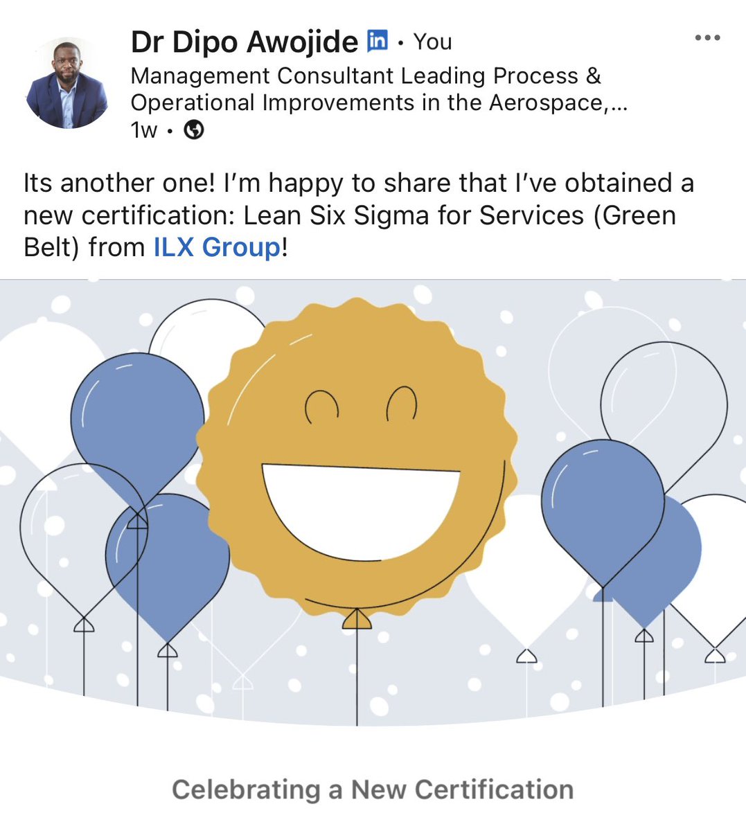 Permit me to brag for a minute 😅 This year, in my role as a Senior Consultant, Operational Improvement, I have attended trainings worth over £10,000. I recently completed the Lean Six Sigma Yellow Belt and Green Belt training. Next will be Black Belt 🥋. Invest in yourself!