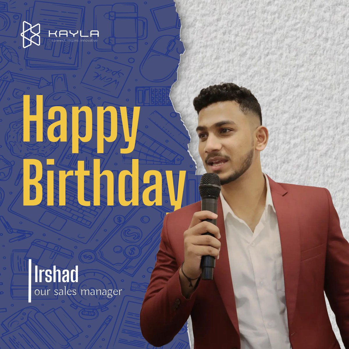 Kayla_soft's tweet image. Happy Birthday to @m.irshaa 🫂❤️, the man who can charm his way past any sales objection! We hope your day is filled with cake, fun, and maybe a little less negotiation . #salesmagic #birthdaywishes #friendlyface