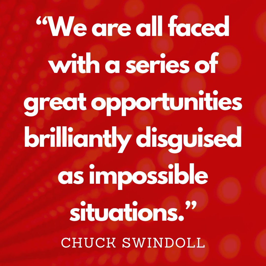 Impossible situations are really opportunities in disguise. Trust God - He's with you, giving strength to overcome challenges & grow closer to Him. 'We face great opportunities brilliantly disguised.' - Chuck Swindoll #Faith #GodIsWithUs #Opportunities