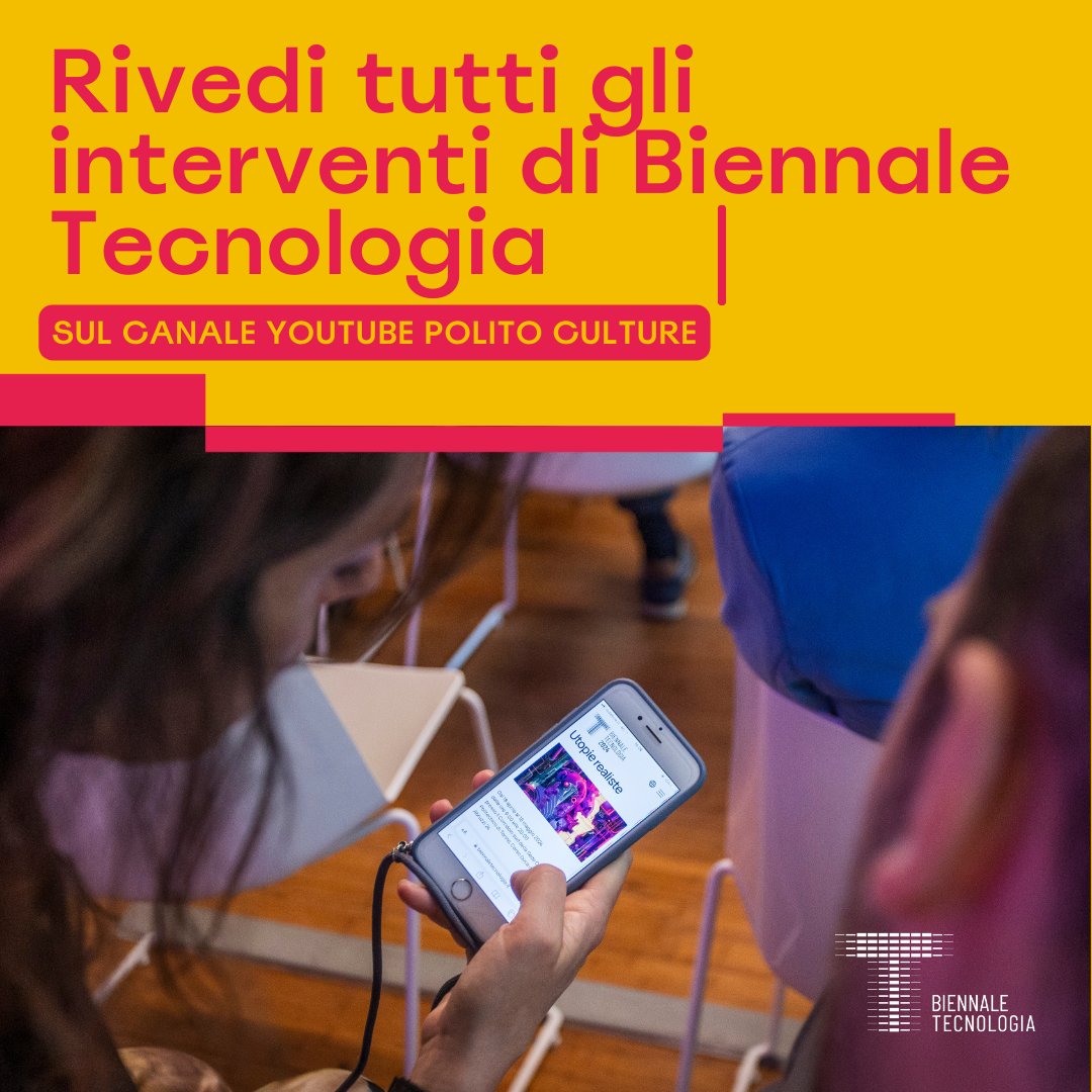 BiennaleTech's tweet image. #BiennaleTech24 si è conclusa, ma i temi trattati dai nostri ospiti rimangono di grande attualità e interesse per affrontare le sfide quotidiane della nostra società.

Ripercorri gli incontri, i talk e le lezioni sul canale Youtube PoliTo Culture! ⏩youtube.com/@politoculture…